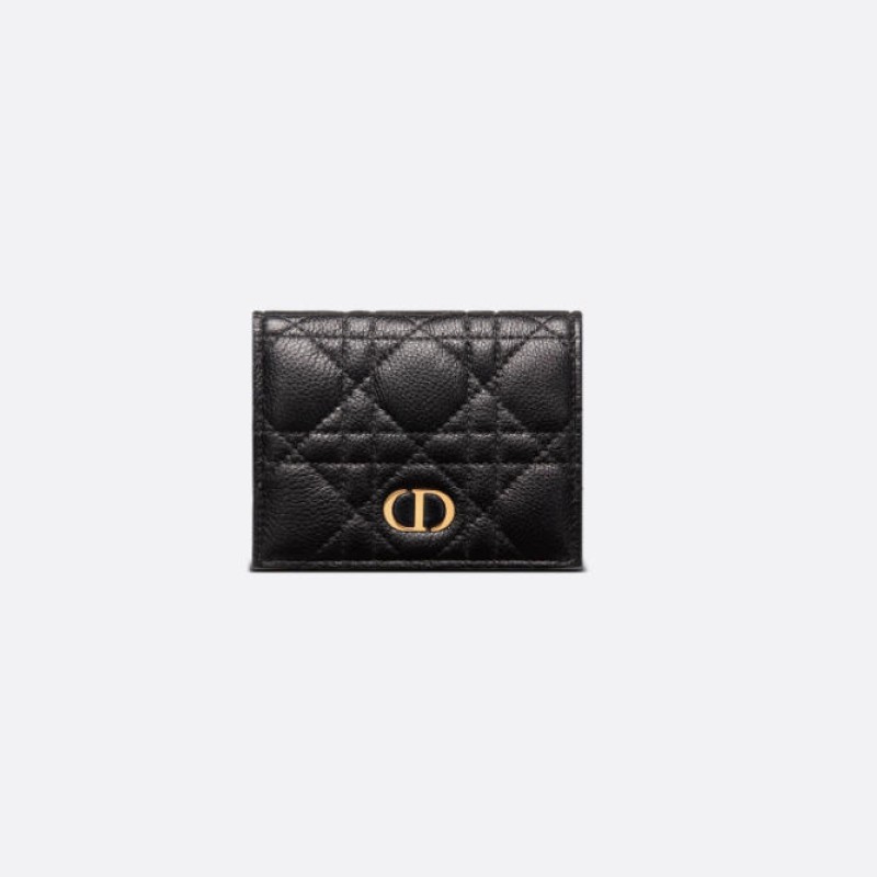 迷你 Dior Caro Saffron 钱包