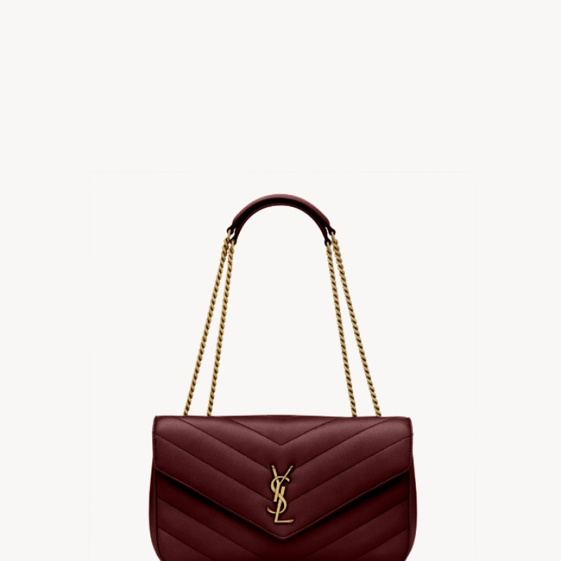 LOULOU中号绗缝小羊皮手袋