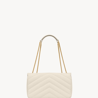 LOULOU中号绗缝小羊皮手袋